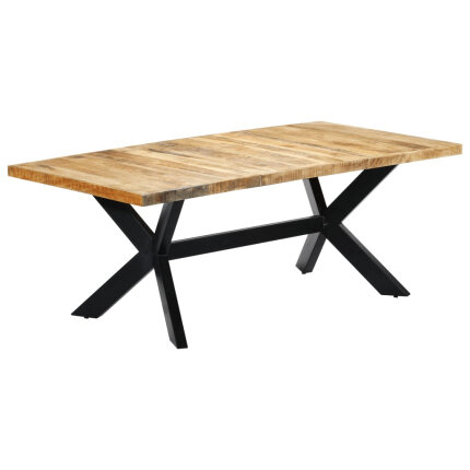 Table salle à manger Style Industriel en bois de manguier 200 x 100 x 75 cm {attributes}