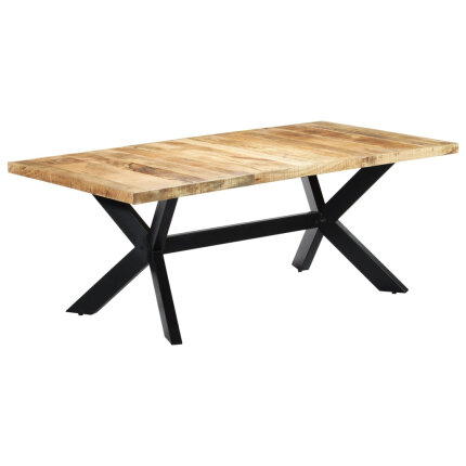 Table salle à manger Style Industriel en bois de manguier 200 x 100 x 75 cm {attributes}