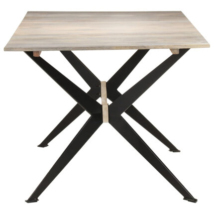 Table à manger Style Industriel en bois de manguier massif 180x90x76 cm {attributes}