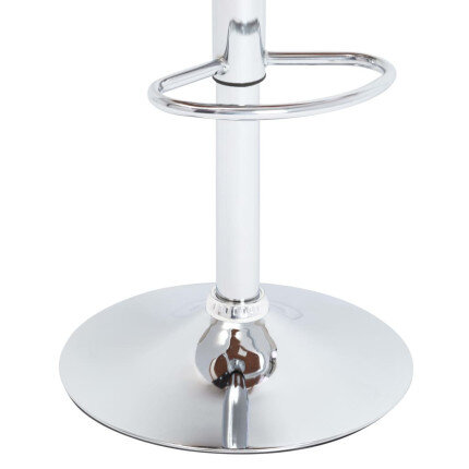 Tabouret de bar Rétro / Vintage en similicuir Blanc  {attributes}