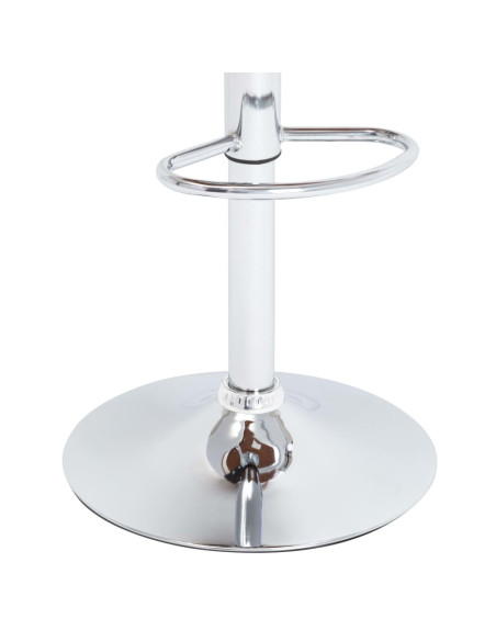 Tabouret de bar Rétro / Vintage en similicuir Blanc  {attributes}