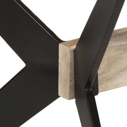 Table à manger Style Industriel en bois de manguier massif 180x90x76 cm {attributes}