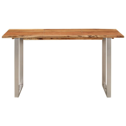 Table salle à manger Style Industriel en bois d'acacia 140 x 70 x 76 cm {attributes}