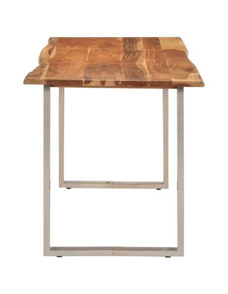 Table salle à manger Style Industriel en bois d'acacia 140 x 70 x 76 cm {attributes}