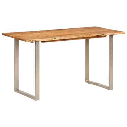 Table salle à manger Style Industriel en bois d'acacia 140 x 70 x 76 cm {attributes}