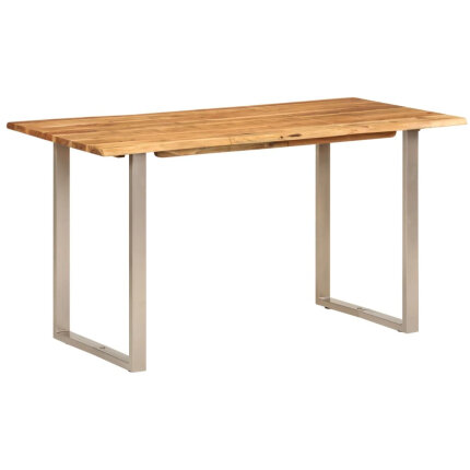 Table salle à manger Style Industriel en bois d'acacia 140 x 70 x 76 cm {attributes}