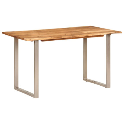 Table salle à manger Style Industriel en bois d'acacia 140 x 70 x 76 cm {attributes}