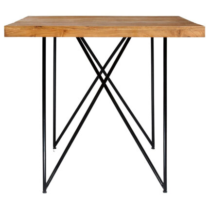 Table à manger style Industriel / Bohème en bois d'acacia massif 180x90x76 cm {attributes}