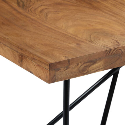 Table à manger style Industriel / Bohème en bois d'acacia massif 180x90x76 cm {attributes}
