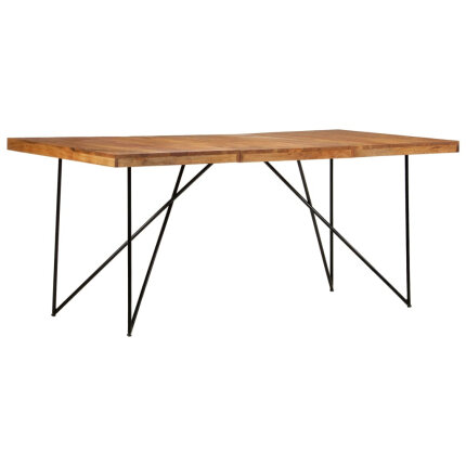 Table à manger style Industriel / Bohème en bois d'acacia massif 180x90x76 cm {attributes}