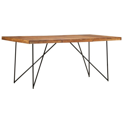 Table à manger style Industriel / Bohème en bois d'acacia massif 180x90x76 cm {attributes}