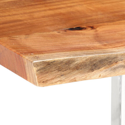 Table à manger style Industriel / Bohème en bois d'acacia massif 200 x 100 x 76 cm (3.8 cm {attributes}