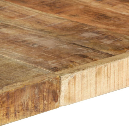Table à manger Style Industriel en bois de manguier brut  140x140x75 cm {attributes}