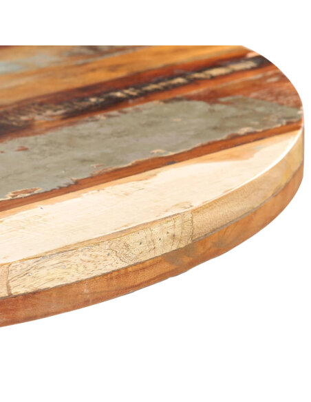 Table de bistro Style Industriel carrée en bois de récupération massif Ø 80 x 75 cm {attributes}