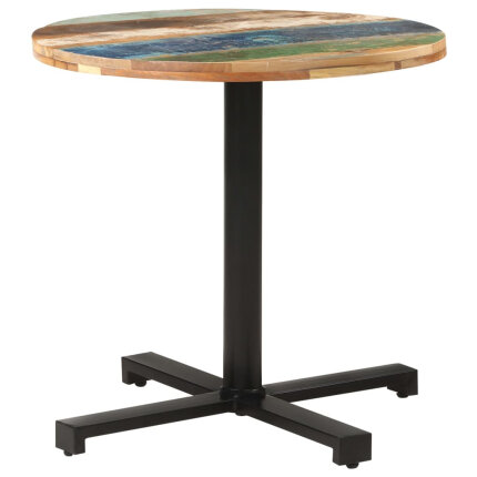 Table de bistro Style Industriel carrée en bois de récupération massif Ø 80 x 75 cm {attributes}