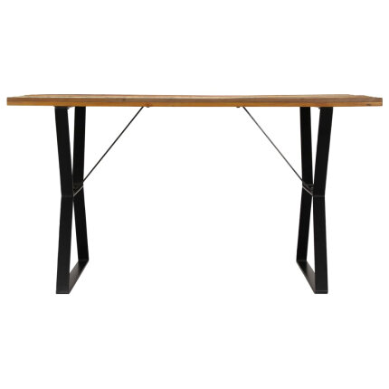 Table à manger Style Industriel en bois de récupération massif Multicolore 140 x 80 x 76 cm {attributes}