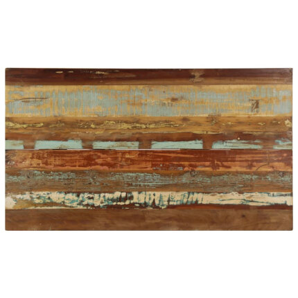 Table à manger Style Industriel en bois de récupération massif Multicolore 140 x 80 x 76 cm {attributes}