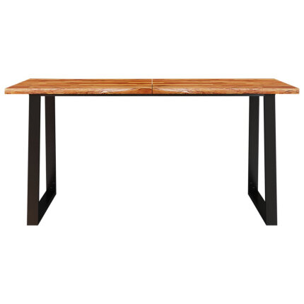 Table à manger Style Industriel en bois d'acacia 160 x 80 x 75 cm {attributes}