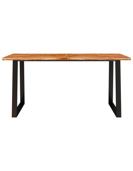Table à manger Style Industriel en bois d'acacia 160 x 80 x 75 cm {attributes}