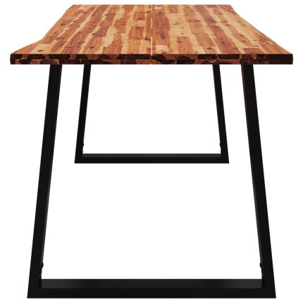 Table à manger Style Industriel en bois d'acacia 160 x 80 x 75 cm {attributes}