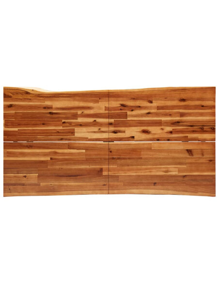 Table à manger Style Industriel en bois d'acacia 160 x 80 x 75 cm {attributes}