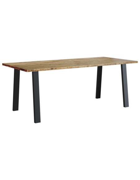 Table à manger Style Industriel en bois d'acacia 200 x 90 x 75 cm {attributes} Table à manger Style Industriel en bois d'acacia 200 x 90 x 75 cm {attributes}