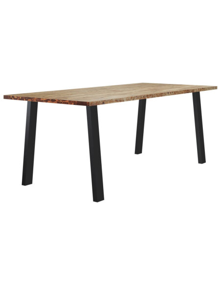 Table à manger Style Industriel en bois d'acacia 200 x 90 x 75 cm {attributes} Table à manger Style Industriel en bois d'acacia 200 x 90 x 75 cm {attributes}