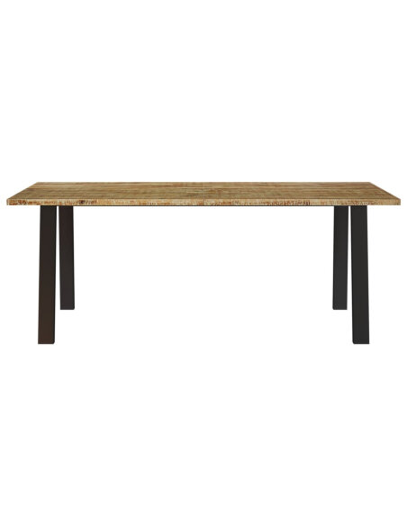 Table à manger Style Industriel en bois d'acacia 200 x 90 x 75 cm {attributes} Table à manger Style Industriel en bois d'acacia 200 x 90 x 75 cm {attributes}
