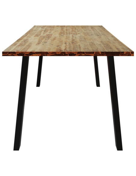 Table à manger Style Industriel en bois d'acacia 200 x 90 x 75 cm {attributes} Table à manger Style Industriel en bois d'acacia 200 x 90 x 75 cm {attributes}