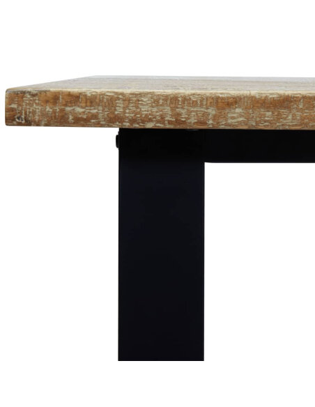Table à manger Style Industriel en bois d'acacia 200 x 90 x 75 cm {attributes} Table à manger Style Industriel en bois d'acacia 200 x 90 x 75 cm {attributes}