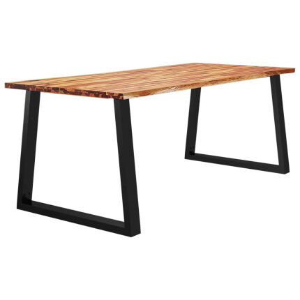 Table à manger Style Industriel en bois d'acacia 200 x 90 x 75 cm {attributes}