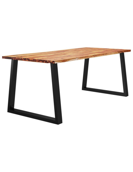 Table à manger Style Industriel en bois d'acacia 200 x 90 x 75 cm {attributes} Table à manger Style Industriel en bois d'acacia 200 x 90 x 75 cm {attributes}