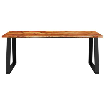 Table à manger Style Industriel en bois d'acacia 200 x 90 x 75 cm {attributes}