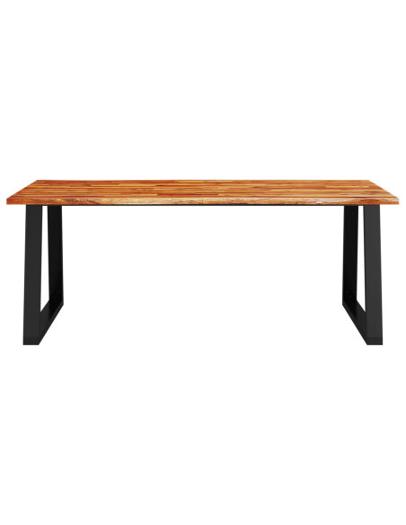Table à manger Style Industriel en bois d'acacia 200 x 90 x 75 cm {attributes} Table à manger Style Industriel en bois d'acacia 200 x 90 x 75 cm {attributes}