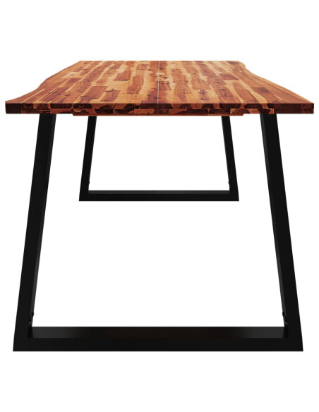 Table à manger Style Industriel en bois d'acacia 200 x 90 x 75 cm {attributes} Table à manger Style Industriel en bois d'acacia 200 x 90 x 75 cm {attributes}