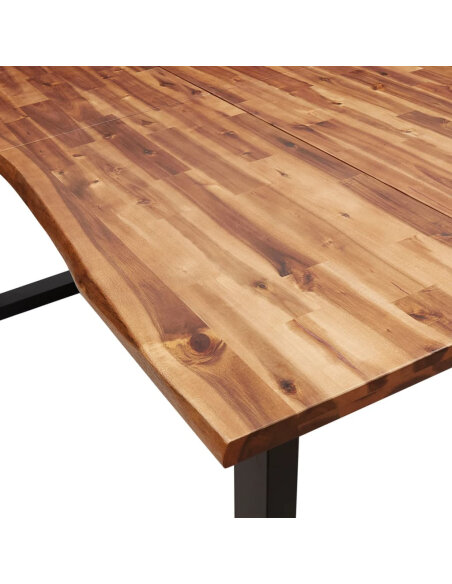 Table à manger Style Industriel en bois d'acacia 200 x 90 x 75 cm {attributes} Table à manger Style Industriel en bois d'acacia 200 x 90 x 75 cm {attributes}