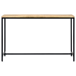 Table à manger Style Industriel en bois de manguier massif brut 120 x 60 x 75 cm {attributes} 2