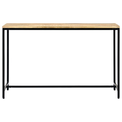 Table à manger Style Industriel en bois de manguier massif brut 120 x 60 x 75 cm {attributes}