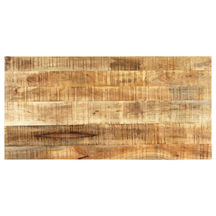 Table à manger Style Industriel en bois de manguier massif brut 120 x 60 x 75 cm {attributes}