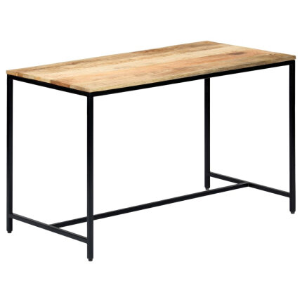 Table à manger Style Industriel en bois de manguier massif brut 120 x 60 x 75 cm {attributes}