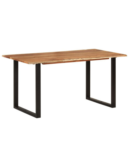 Table salle à manger Style Industriel en bois d'acacia 154 x 80 x 76 cm {attributes} Table salle à manger Style Industriel en bois d'acacia 154 x 80 x 76 cm {attributes}