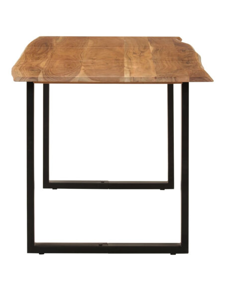 Table salle à manger Style Industriel en bois d'acacia 154 x 80 x 76 cm {attributes} Table salle à manger Style Industriel en bois d'acacia 154 x 80 x 76 cm {attributes}