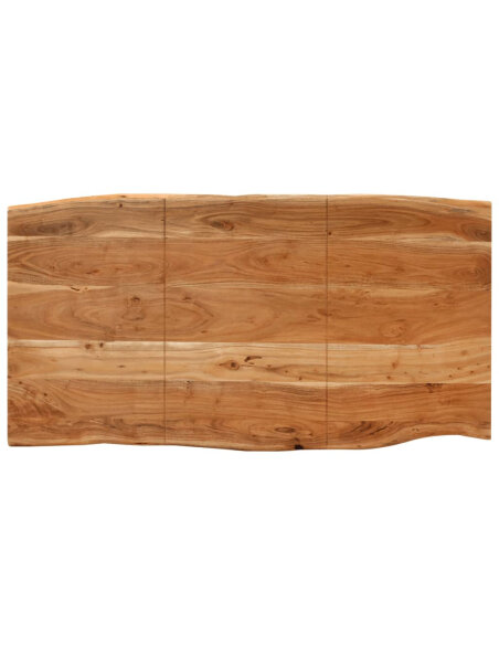 Table salle à manger Style Industriel en bois d'acacia 154 x 80 x 76 cm {attributes} Table salle à manger Style Industriel en bois d'acacia 154 x 80 x 76 cm {attributes}