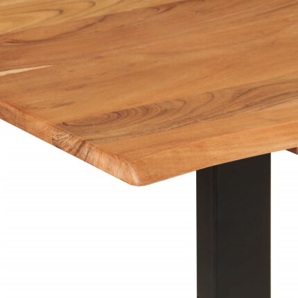 Table salle à manger Style Industriel en bois d'acacia 154 x 80 x 76 cm {attributes}
