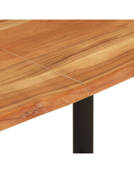 Table salle à manger Style Industriel en bois d'acacia 154 x 80 x 76 cm {attributes} Table salle à manger Style Industriel en bois d'acacia 154 x 80 x 76 cm {attributes}
