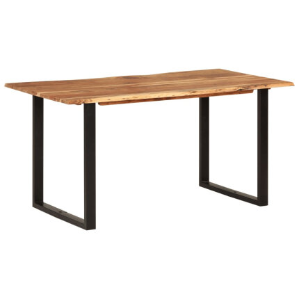 Table salle à manger Style Industriel en bois d'acacia 154 x 80 x 76 cm {attributes}