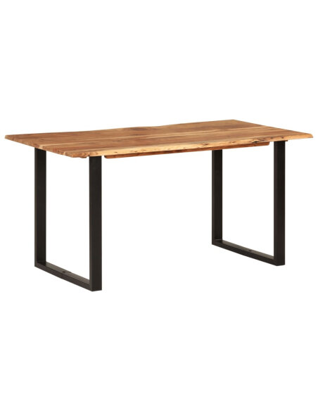 Table salle à manger Style Industriel en bois d'acacia 154 x 80 x 76 cm {attributes} Table salle à manger Style Industriel en bois d'acacia 154 x 80 x 76 cm {attributes}