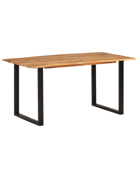 Table salle à manger Style Industriel en bois d'acacia 154 x 80 x 76 cm {attributes} Table salle à manger Style Industriel en bois d'acacia 154 x 80 x 76 cm {attributes}