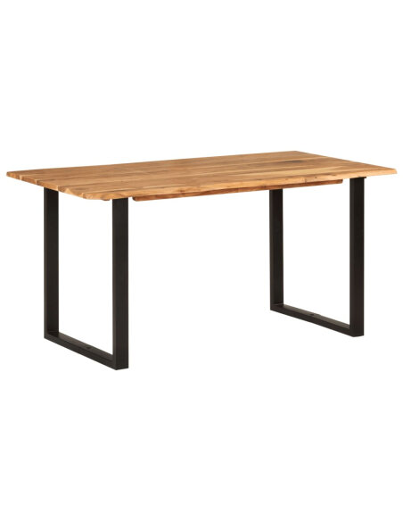 Table salle à manger Style Industriel en bois d'acacia 154 x 80 x 76 cm {attributes} Table salle à manger Style Industriel en bois d'acacia 154 x 80 x 76 cm {attributes}