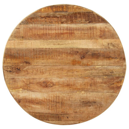 Table à manger Style Industriel ronde en bois de manguier brut Ø 100 x 75 cm {attributes}